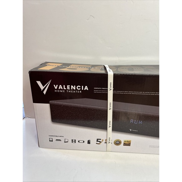 Sealed In Box Valencia VX100 Compact Powerhouse Home‎ Theatre Speaker Sound Bar - Picture 4 of 9